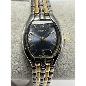 Pulsar 1N01-X090 New Battery Ladies Watch 20MM 6.75" Two Tone L65